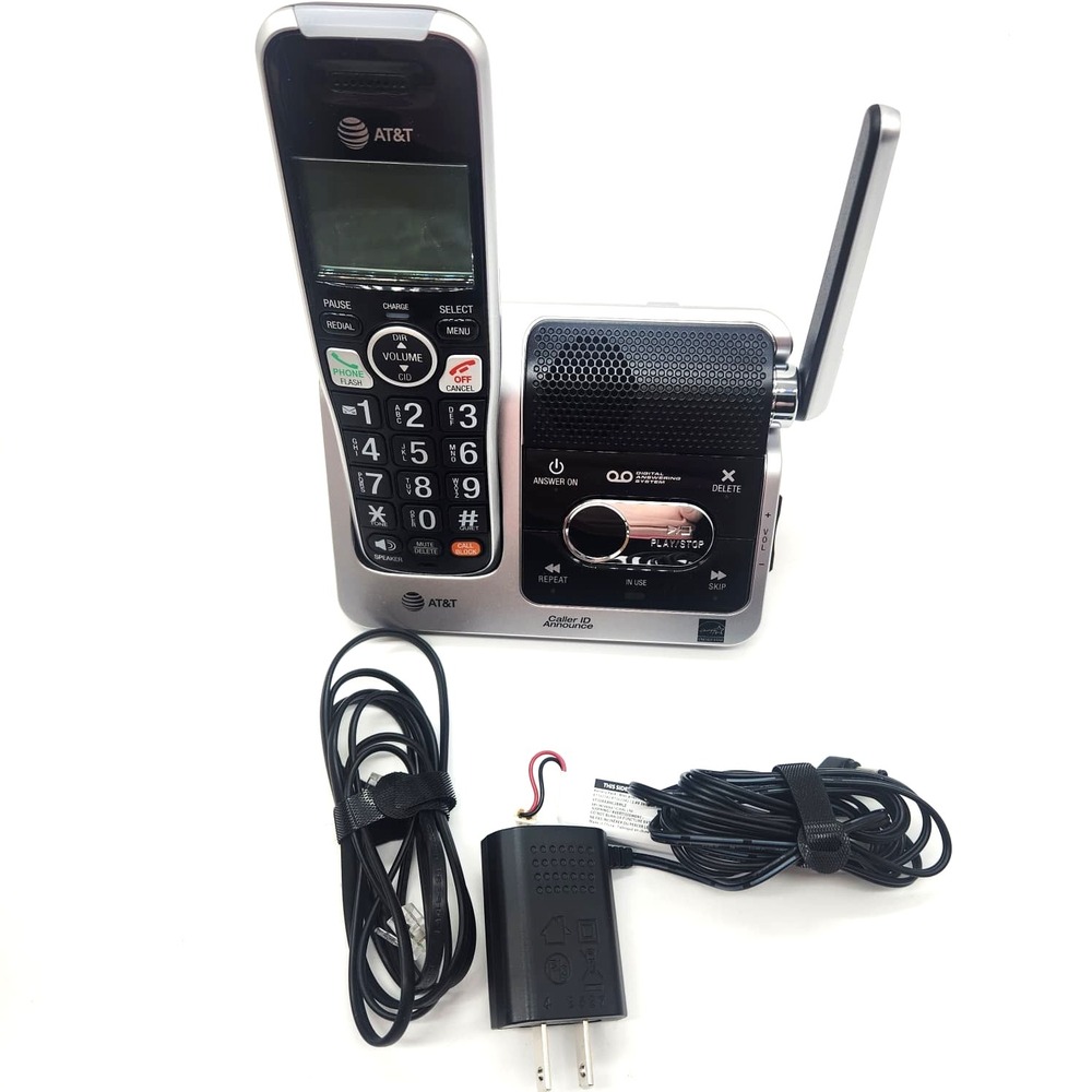 AT&T BL102 DECT 6.0 Cordless Phone Answering Machine Call Blocking Silver - Picture 3 of 13